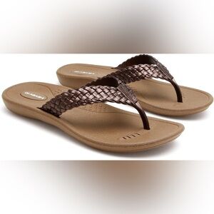Okabashi Baha Toffee Copper Flip Flop M/L 8